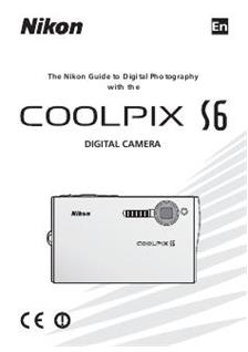 Nikon Coolpix S6 manual. Camera Instructions.